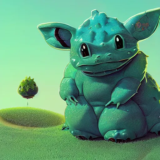 Image similar to A monstrosity bulbasaur by Beeple Crap