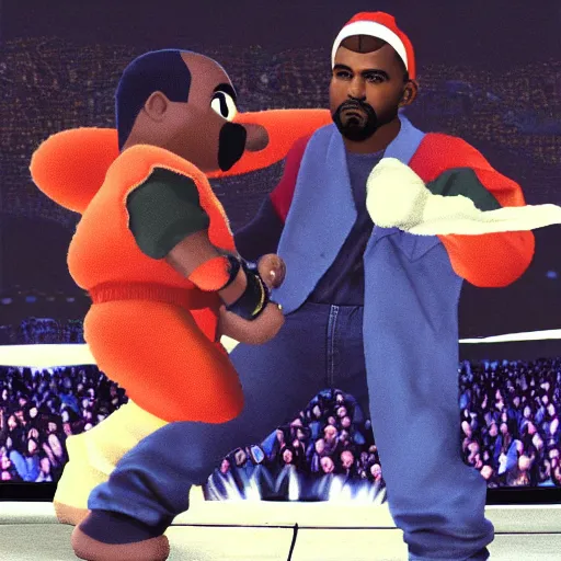 Image similar to kanye west in super smash bros melee