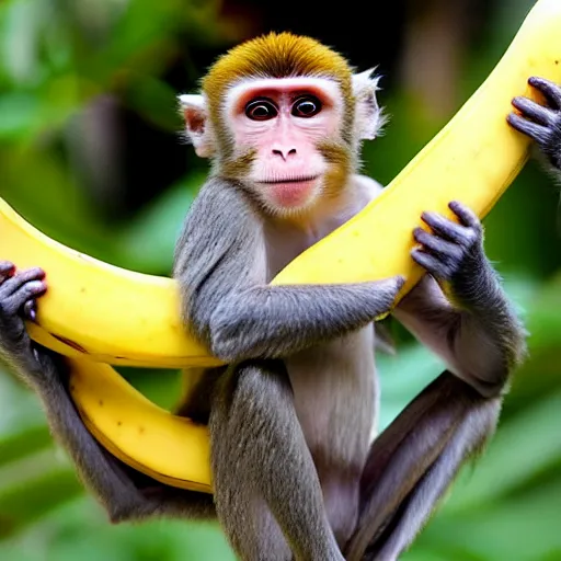 Image similar to monkey surfing on a banana