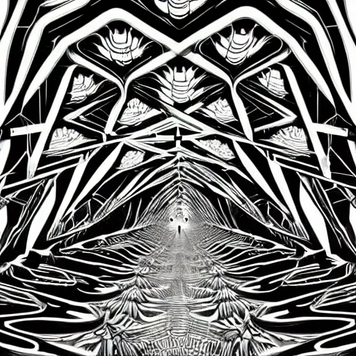 Image similar to neon samsara by mc escher