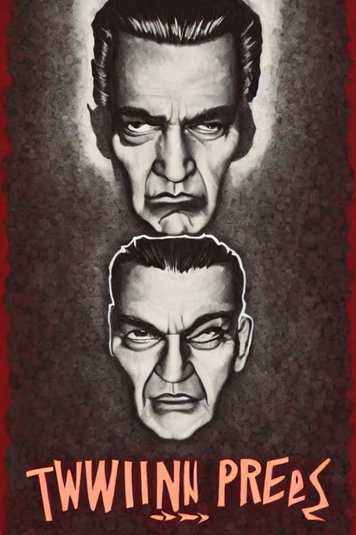 Prompt: Twin Peaks artwork by Gigi Cavenago