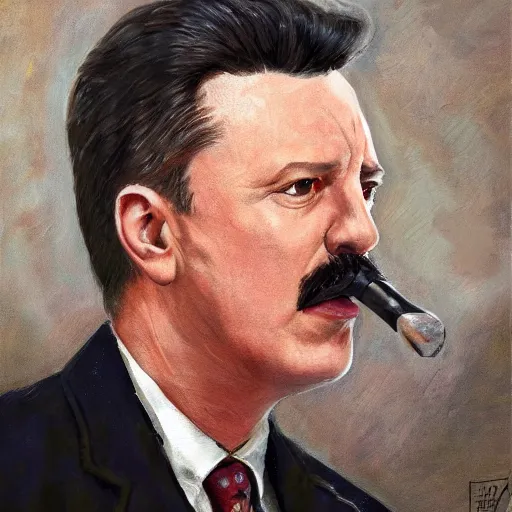 Image similar to Portrait of Igor Ivanovich Strelkov calling for total mobilization, photo-realistic, 2K, highly detailed