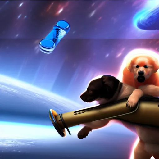 Image similar to t 8 0 0 terminator eating sandwich, hugging a cute puppy while surfing on a saxophone over rings of saturn in space, team fortress 2 sцcreenshot