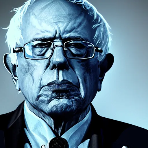 Prompt: Bernie Sanders as the Chancellor 8K. detailed. photorealism. artstation. well lit. digital render. intricate. ultra realistic