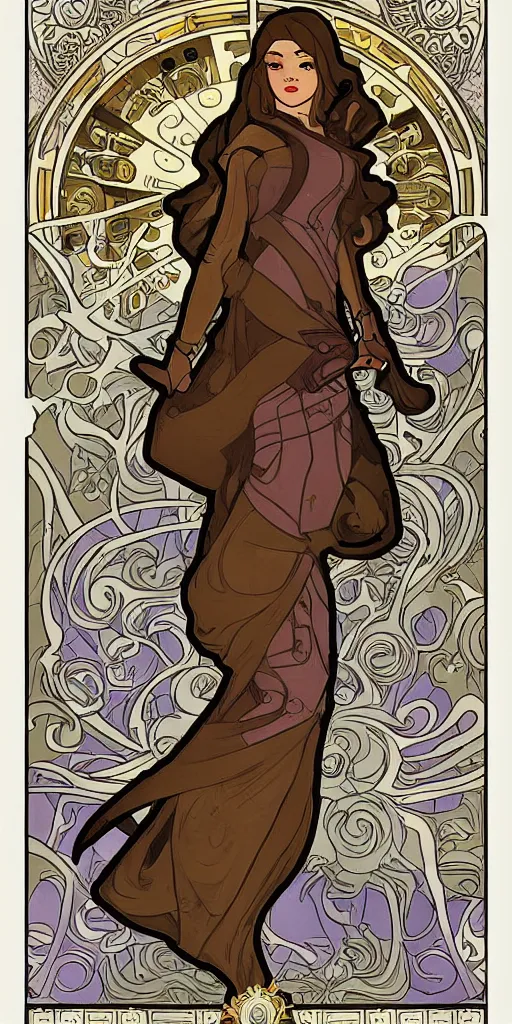 Prompt: art nouveau, Lego Star Wars in the style of alphonse mucha