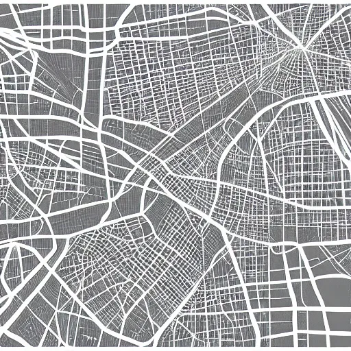 Image similar to map of paris, abstract, lines color, white background