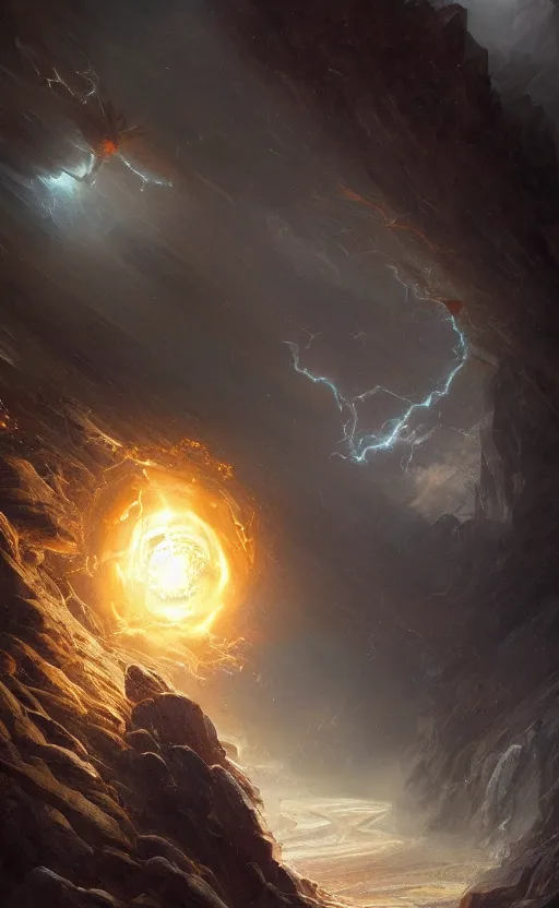 Image similar to the hand of God coming out of a portal hopping and time warping with reckless abandon, dramatic scene, masterpiece digital painting by Greg Rutkowski, Alex Grey, artstation, 4k wallpaper, pixar poster