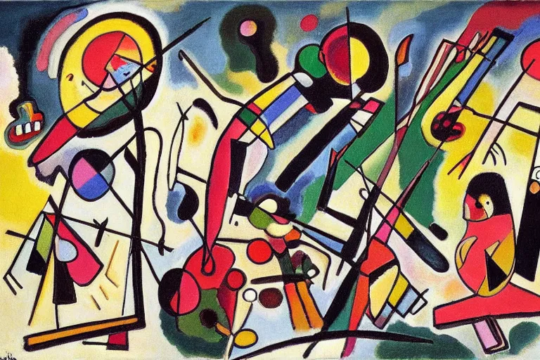 stick people by wassily kandinsky | Stable Diffusion | OpenArt