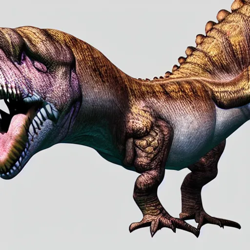 Prompt: dinosaur with feathers hyper realistic