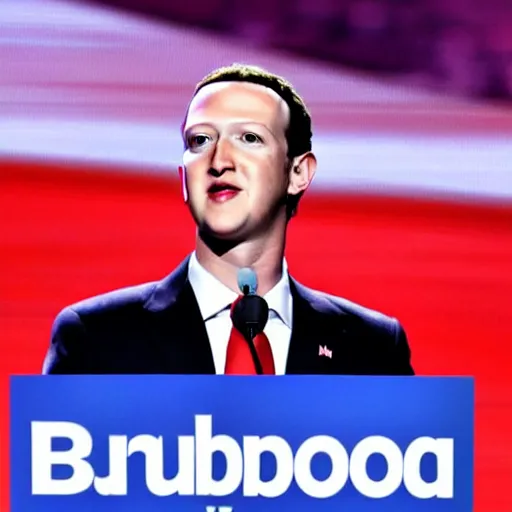 Prompt: mark zuckerburg running for president in the 2 0 2 4 us presidential elections as a republican candidate, at the republican national convention