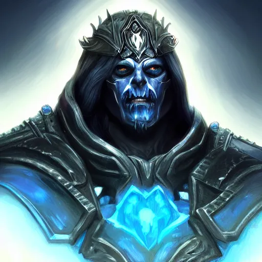 Image similar to evilArthas streamer, portrait, highly detailed, digital painting, trending on artstation, concept art, sharp focus, illustration