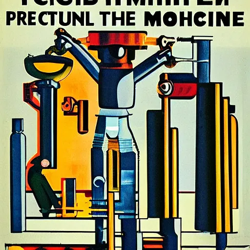 Prompt: technical book cover, 1 9 5 0, cult of the machine : precisionism and american art