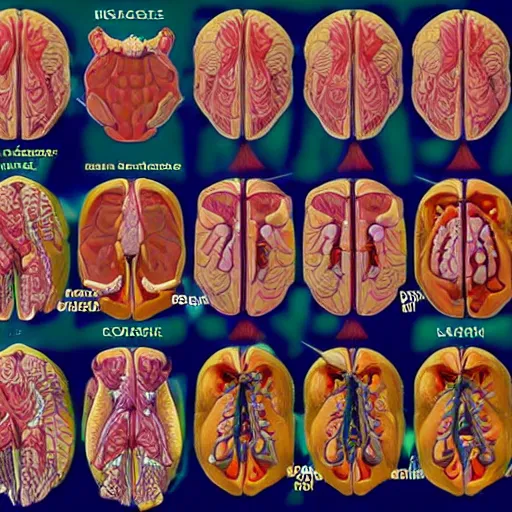 Image similar to A detailed biological anatomy of a minion.