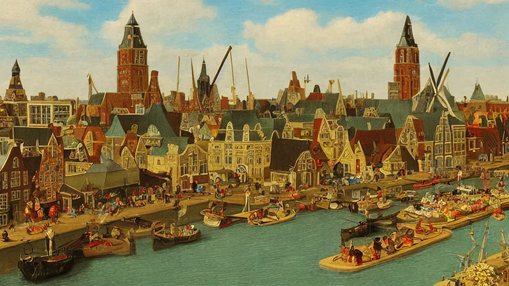 Image similar to dutch golden age fanciful winnipeg