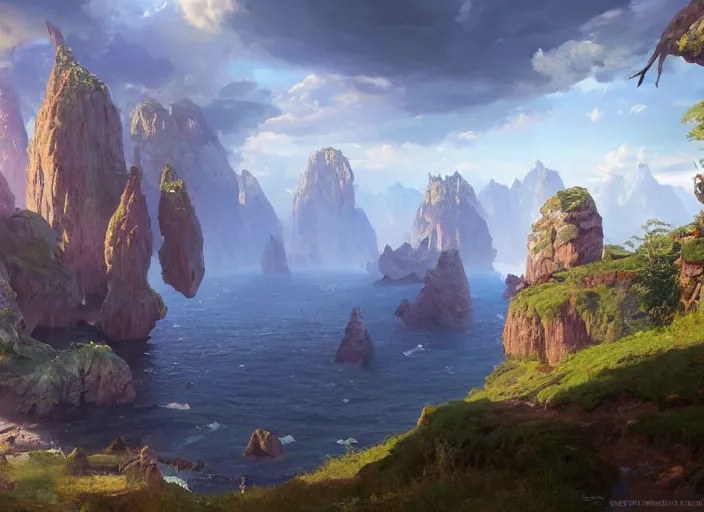 Image similar to matte painting by vladimir volegov and alexander averin and peder mørk mønsted and ross tran and raphael lacoste