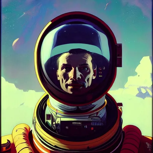 Prompt: portrait of a vicotrian astronaut man in suit by darek zabrocki and greg ruthkowski, alphonse mucha, simon stalenhag and cinematic and atmospheric, concept art, artstation, trending on artstation