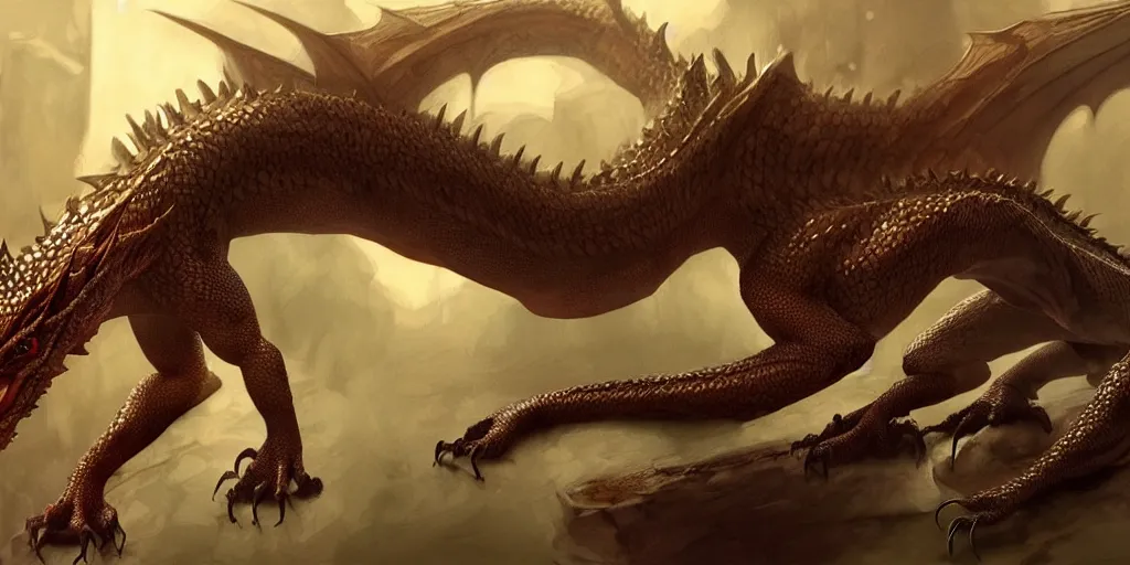 Image similar to Realistic Lifelike Dragon, super highly detailed, professional digital painting, artstation, concept art, smooth, sharp focus, no blur, no dof, extreme illustration, Unreal Engine 5, Photorealism, HD quality, 8k resolution, cinema 4d, 3D, beautiful, cinematic, art by artgerm and greg rutkowski and alphonse mucha and loish and WLOP