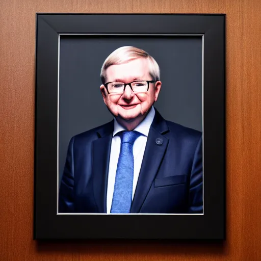 Prompt: portrait of Senator Kevin Rudd, Portrait, 4K