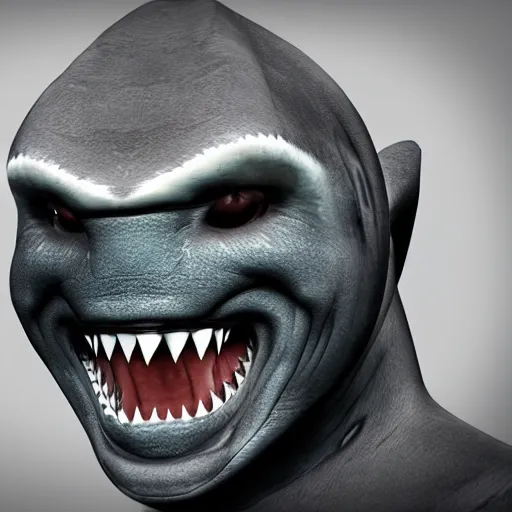 Image similar to shark anthony, in the style of yuga labs, ultra super mega photorealistic, portrait, unreal engine 5, render,