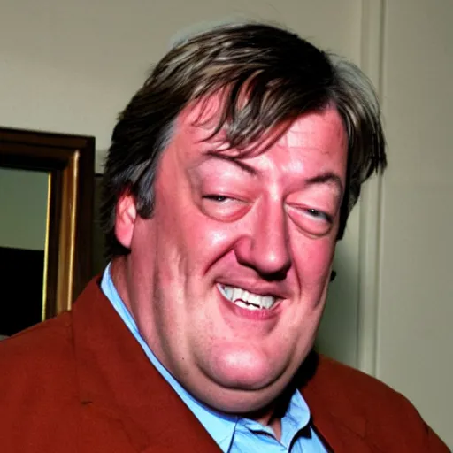 Image similar to stephen fry but extremely fat, overweight man