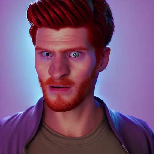 Image similar to Photorealistic philip j fry. Hyperdetailed photorealism, 108 megapixels, amazing depth, glowing rich colors, powerful imagery, psychedelic Overtones, 3D finalrender, 3d shading, cinematic lighting, artstation concept art