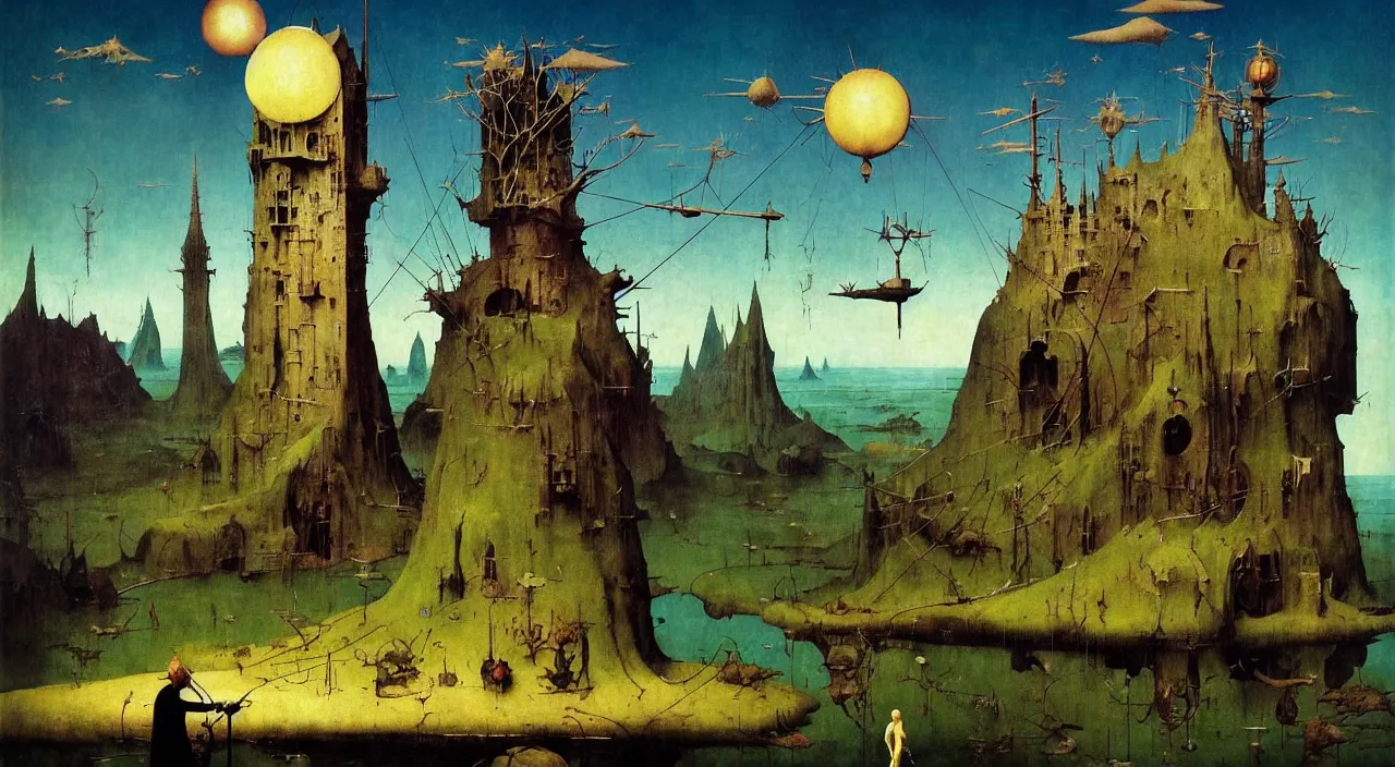 Image similar to single flooded simple!! frazetta tower anatomy, very coherent and colorful high contrast masterpiece by norman rockwell franz sedlacek hieronymus bosch dean ellis simon stalenhag rene magritte gediminas pranckevicius, dark shadows, sunny day, hard lighting