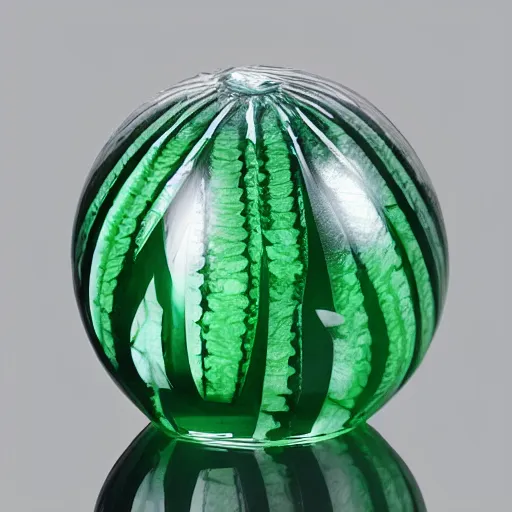 Prompt: Crystal watermelon Figurines Paperweight Art & Collection for Home Decoration