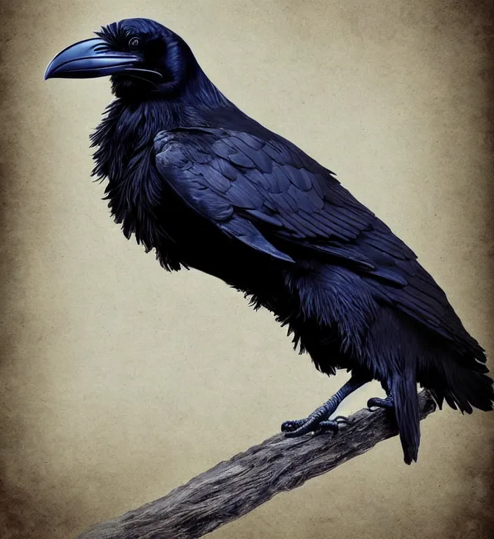 Prompt: artistic form coming into being as two elements are successfully fused, epic professional digital art, extreme detail, wow, wow, wow., raven bird.