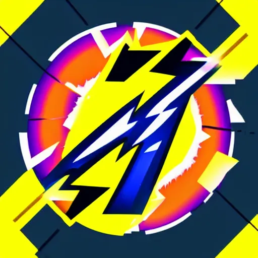Prompt: electric hazard lightning bolt icon, highly detailed, 4K HD, vector art, cool color pallet