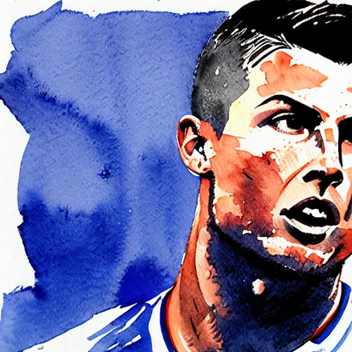 Watercolor #92 Cristiano Ronaldo - Mesmerizer