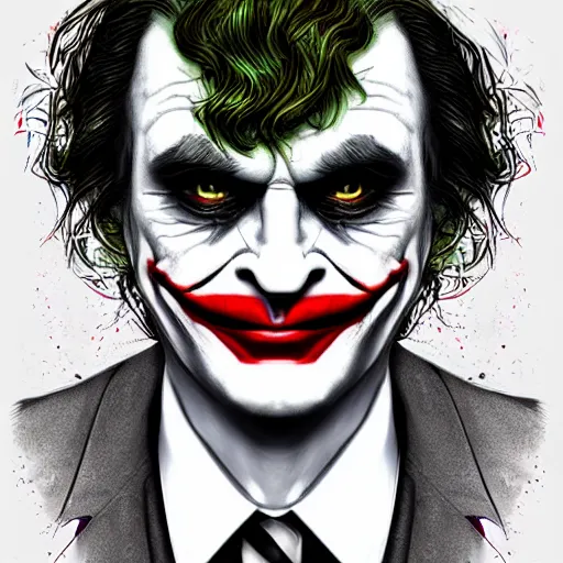 Prompt: !dream Watson as the joker, highly detailed, realistic face, digital art