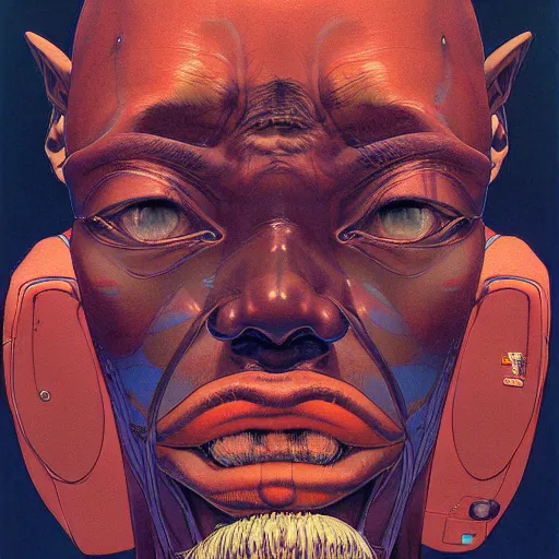 Image similar to 6 0 year old male citizen portrait soft light painted by james jean and katsuhiro otomo and erik jones, inspired by mozambican anime, smooth face feature, intricate oil painting, high detail illustration, sharp high detail, manga and anime 1 9 9 9