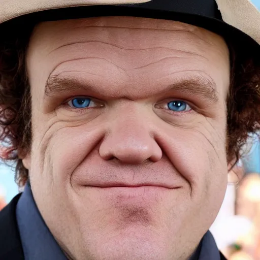 Prompt: Extremely close up of John C Reilly