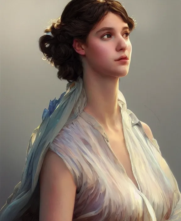 Image similar to teen girl in dress made of oil, realistic portrait, highly detailed, digital painting, artstation, concept art, smooth, sharp focus, illustration, cinematic lighting, art by artgerm and greg rutkowski and alphonse mucha and boris vallejo and frank frazetta