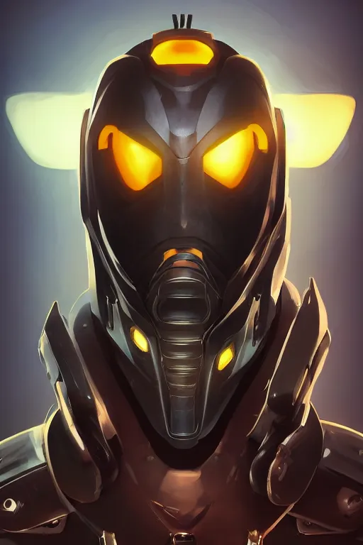 Image similar to epic mask helmet robot ninja portrait stylized as fornite style game design fanart by concept artist gervasio canda, behance hd by jesper ejsing, by rhads, makoto shinkai and lois van baarle, ilya kuvshinov, rossdraws global illumination radiating a glowing aura global illumination ray tracing hdr render in unreal engine 5