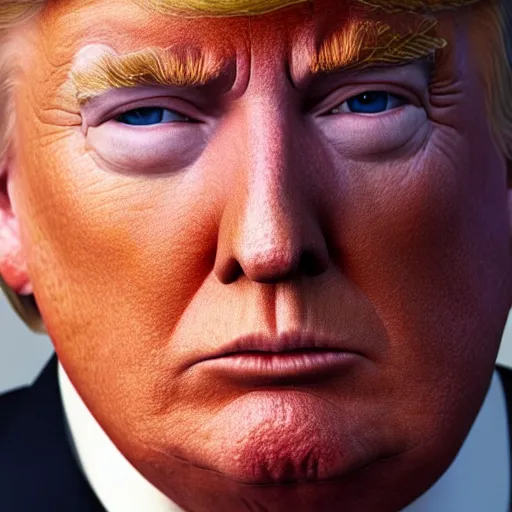 Image similar to a closeup shot of donald trump, dramatic lighting, cinematic, extremly high detail, photorealistic, cinematic lighting, artstation