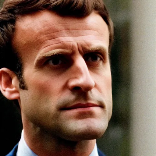 Image similar to Jungle growing on the hair of Emmanuel Macron in American Psycho (1999)