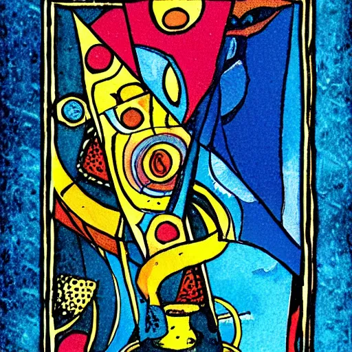 Image similar to Abstract tarot card.