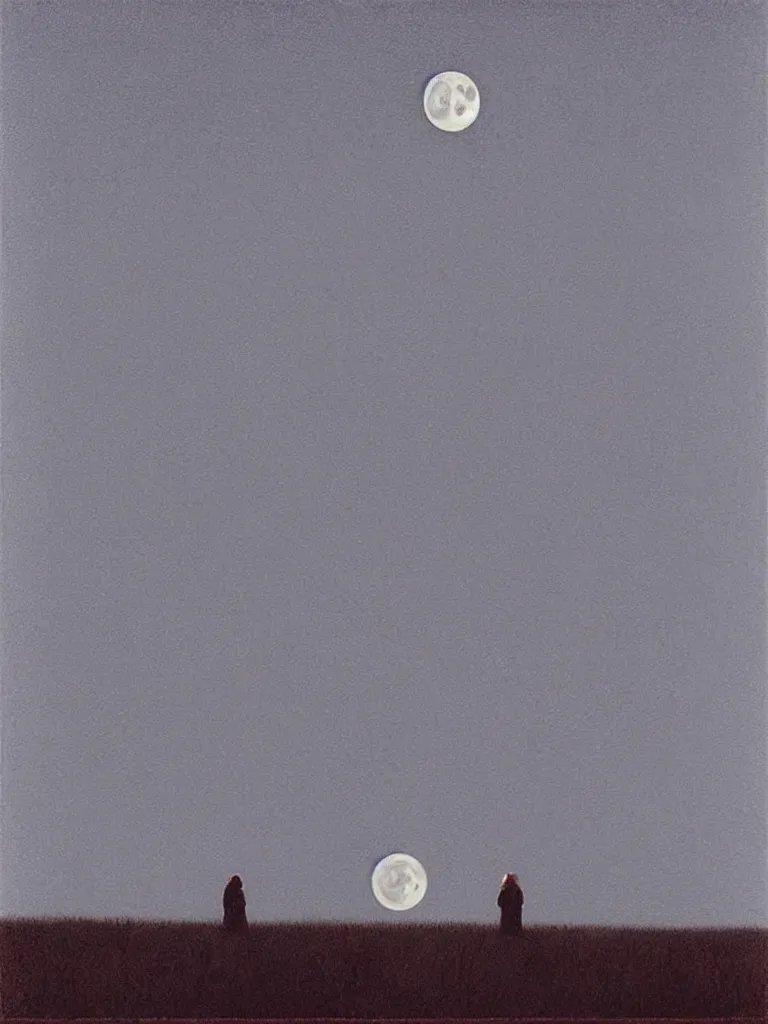 Prompt: artwork by quint buchholz, music, moon, night, quiet.