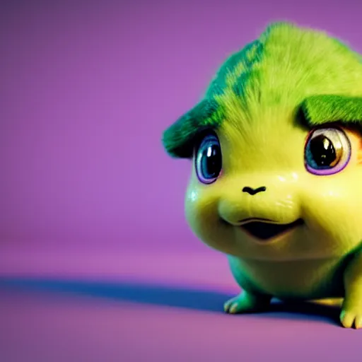 Image similar to high quality 3 d render very cute cabbage! highly detailed, unreal engine cinematic smooth, in the style of detective pikachu, hannah yata charlie immer, moody light, deep purple smoothed background, low angle, uhd 8 k, sharp focus