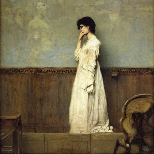 Image similar to the collector by alfred stevens