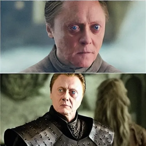 Prompt: If Christopher Walken play Joffrey in game of thrones