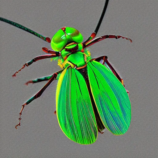 Image similar to rose chafer in studio lighting digital art