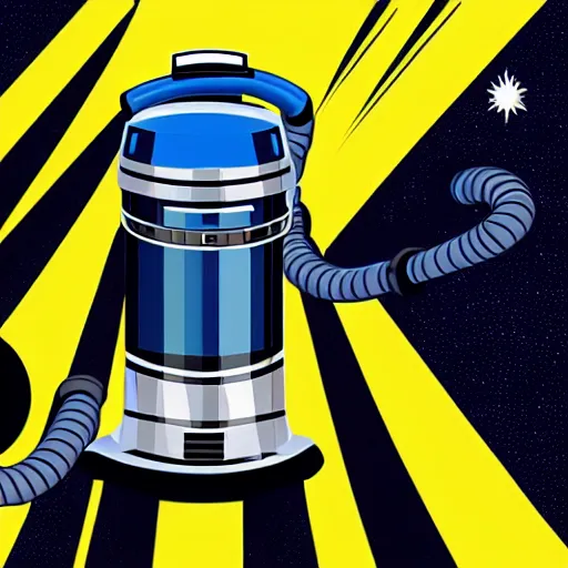 Prompt: intergalactic vacuum cleaner, science fiction, galaxy