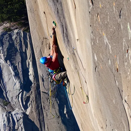 Image similar to el capitan yosemite rock climbing 4 k