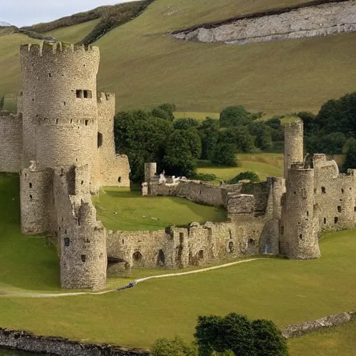 Image similar to Absent in the early Arthurian material, Camelot came to be described as the fantastic capital of Arthur's realm and a symbol of the Arthurian world