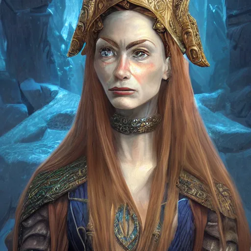 Image similar to Portrait of Polgara the sorceress from the Belgariad, highly detailed, artstation