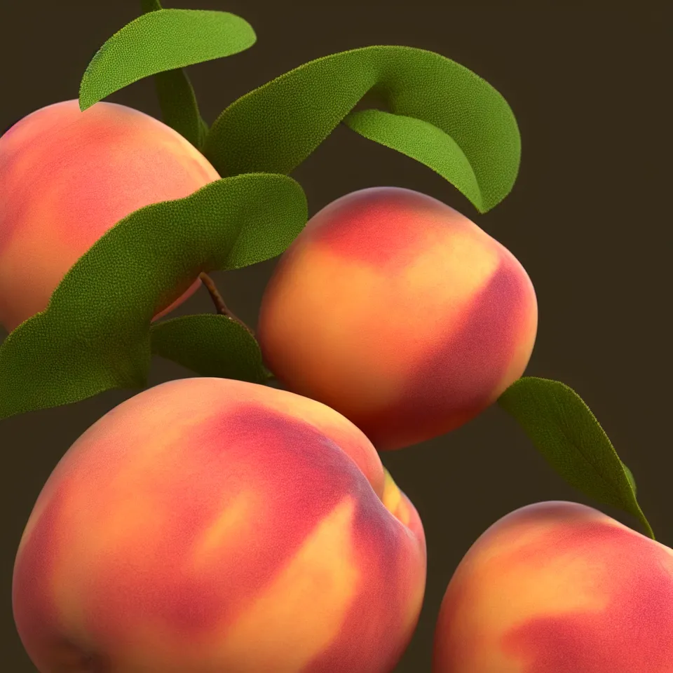 Image similar to An elegant Queen of fruits, juicy peach with a female human-like body, as if it was made of pale human skin. Soft details. Close-up, fairy fruit. Octane Render, Trending on artstation. Bokeh.