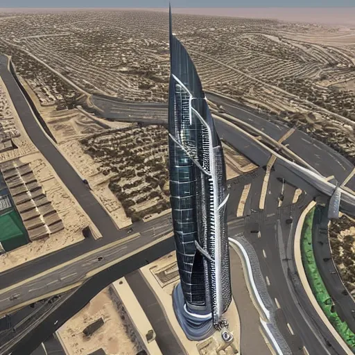 Image similar to gta : dubai, concept art