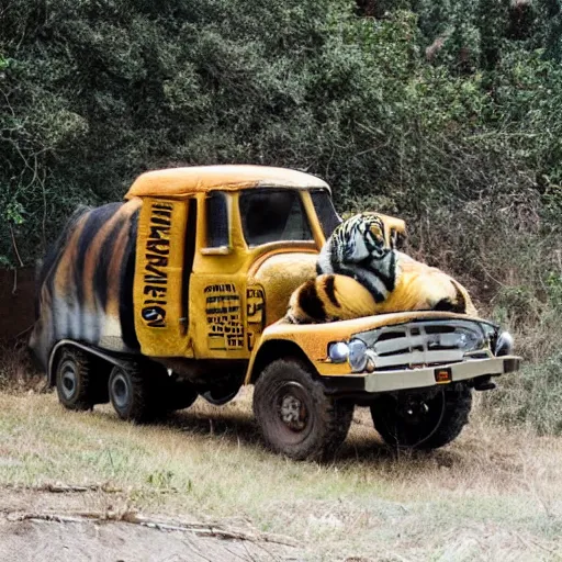 Image similar to tiger truck